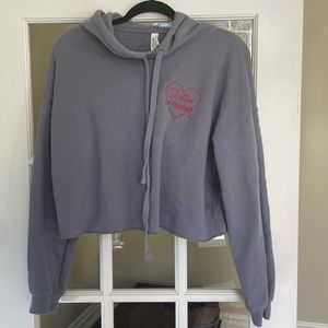 Cropped I’d Rather Be Reading Hoodie